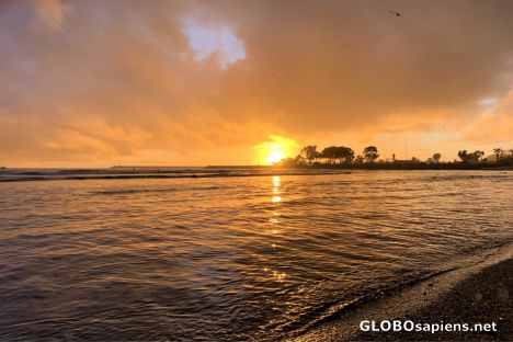 Postcard Sunset at Doheny Beach, Dana Point, CA