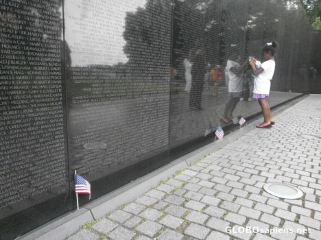 Postcard Vietnam Veterans Memorial