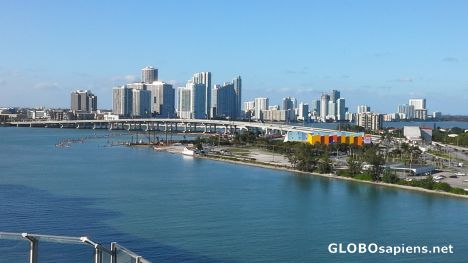 Postcard Bridge to Miami Beach