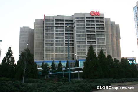 Postcard CNN center; The building