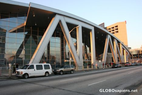 Postcard Philips arena; From outside