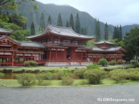 Postcard Byodo-In Temple