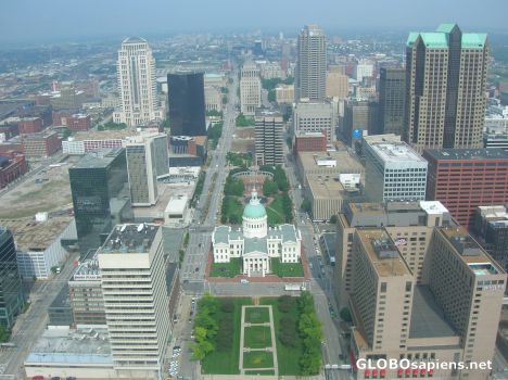 Postcard Breathtaking view from the Gateway Arch