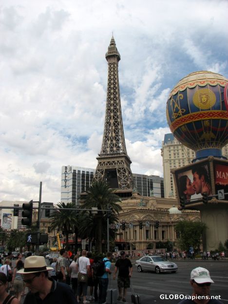 Postcard Eiffel Tower at the Paris Hotel