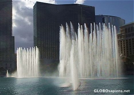 Postcard Fountains of Las Vegas