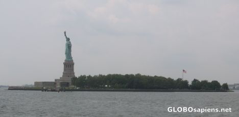 Postcard Liberty Island
