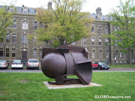 Postcard A Modern Sculpture in Cornell University