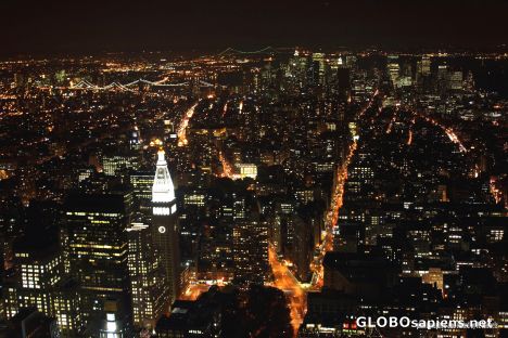 Postcard Lights of Manhattan -