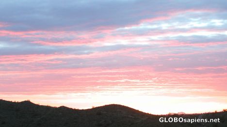 Postcard Sunset at PHX, AZ
