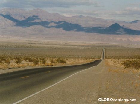 Postcard Road to Death Valley