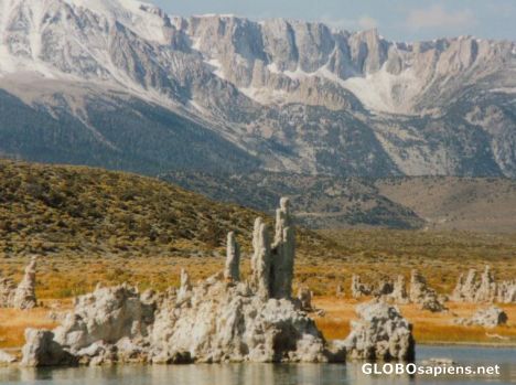Postcard Mono Lake & Sierra Nevada Mountains