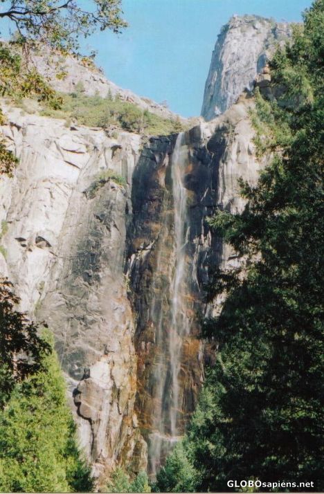 Postcard Waterfall in Yosemite
