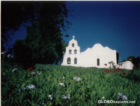 Postcard Mission San Diego de Alcala