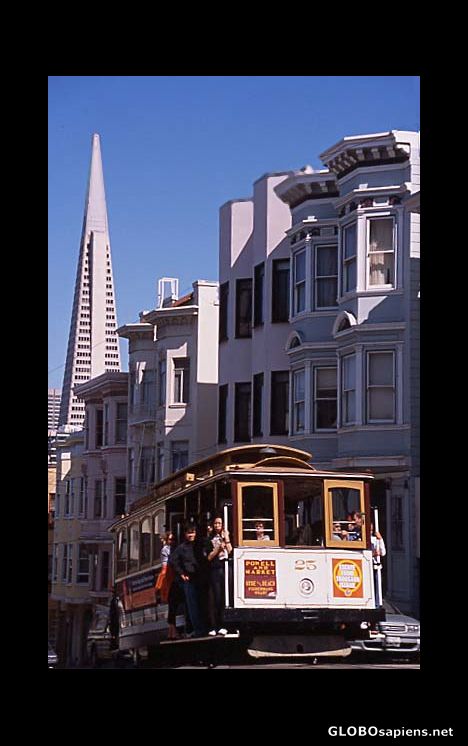 Postcard Cable Car in San Francisco