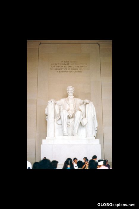 Postcard Washington DC Lincoln statue