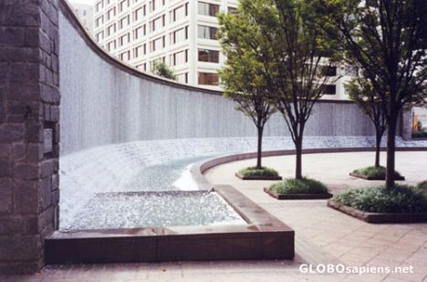 Postcard Memorial Fountain.