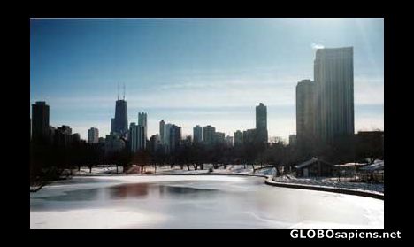 Postcard Winter Wonderland, Chicago-Style