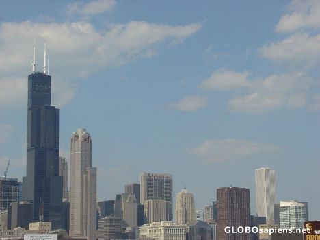 Postcard Chicago Skyline