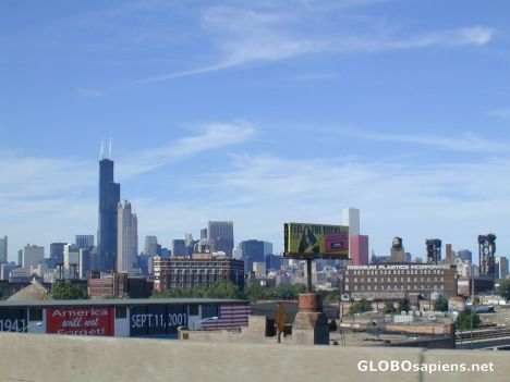Postcard Chicago Skyline
