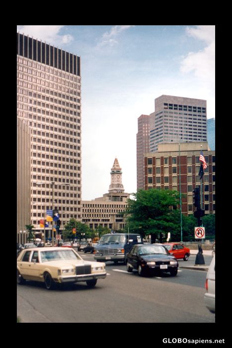 Postcard Boston Custom House Clock Tower