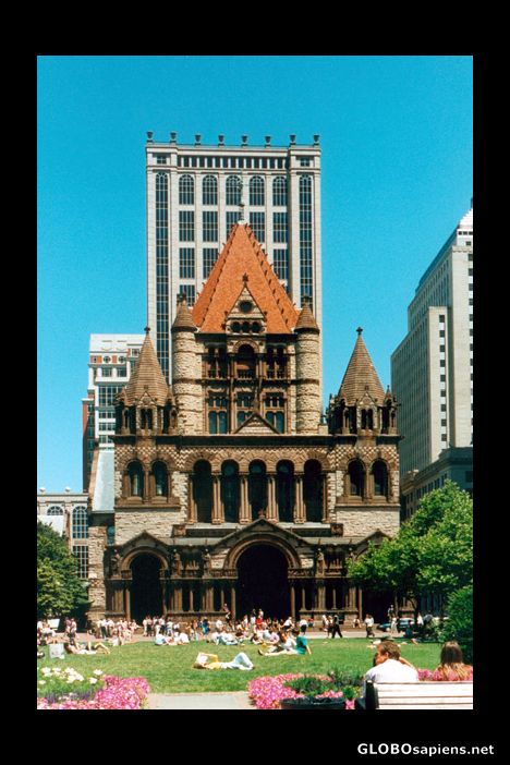 Postcard Boston Trinity Church