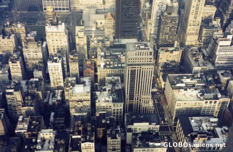 Postcard Dusty New York Buildings