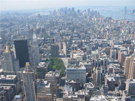 Postcard Views of Manhattan from Empire State Bldg