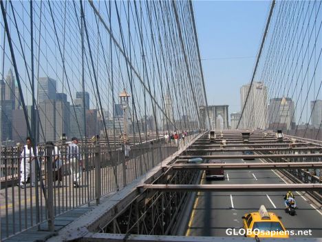 Postcard Brooklyn Bridge at Noon