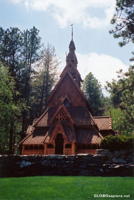 Postcard Chapel in the Hills