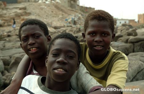 Postcard Burkinabe Boys