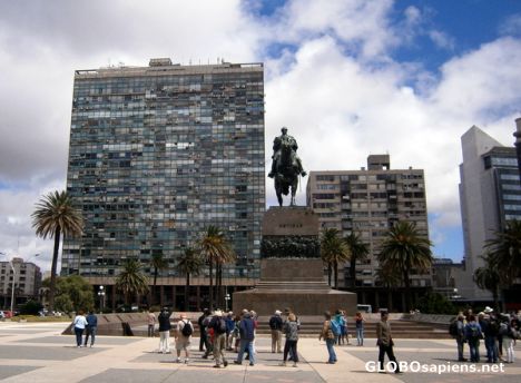 Postcard Main Plaza Montevideo