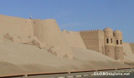 Postcard City walls of Khiva