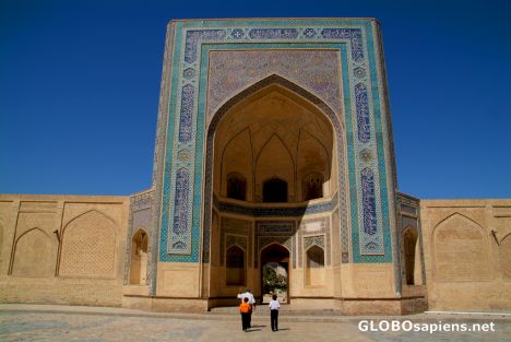 Postcard Bukhara - Kalyan Mosque entrance