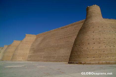 Postcard Bukhara - Fortress's walls