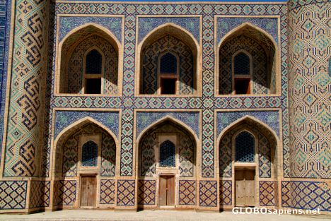 Postcard Bukhara - Abdulla Khan school