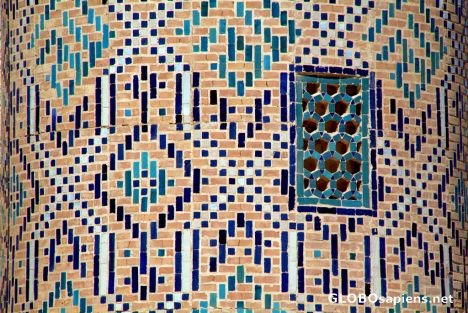 Postcard Bukhara - Abdulla Khan Madrassah's window