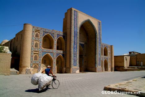 Postcard Bukhara - Ulugbek Madrassah