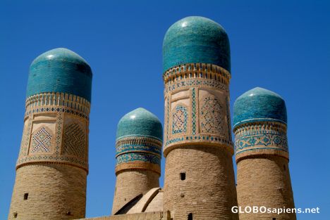 Postcard Bukhara - Chor Minor's towers
