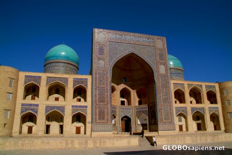 Postcard Bukhara - Miri-Arab school
