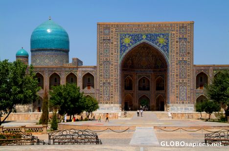 Postcard Samarkand - Tillya-Kori Madrassah Front