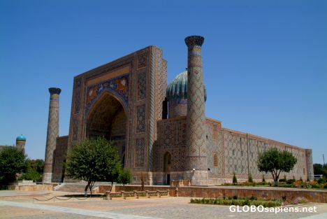 Postcard Samarkand - Sher-Dor Madrassah