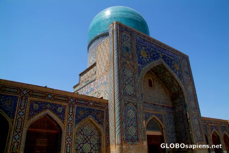 Postcard Samarkand - Tillya-Kori Madrassah Inner Courtyard