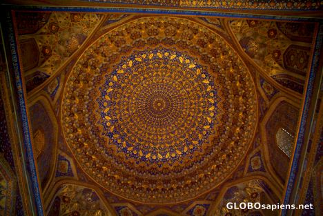 Postcard Samarkand - Tillya-Kori Madrassah Main Chamber 2