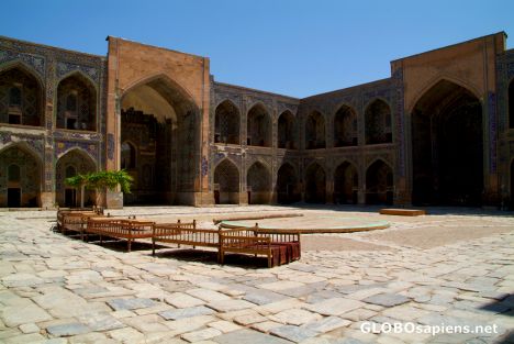 Postcard Samarkand - Sher-Dor Madrassah's Courtyard