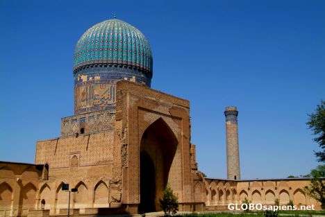 Postcard Samarkand - Bibi-Khanym Mosque Inner Court 2