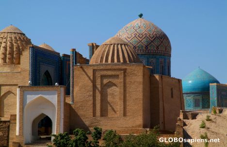 Postcard Samarkand - Afrosiab's close-up