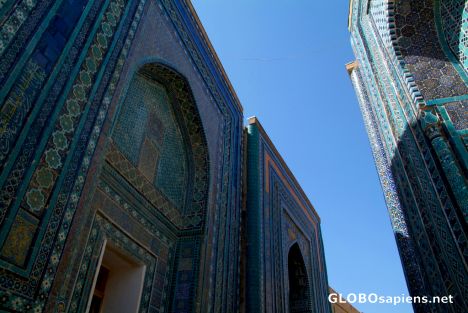 Postcard Samarkand - Afrosiab's houses
