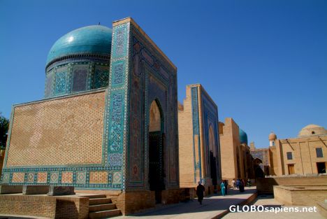 Postcard Samarkand - Afrosiab main avenue