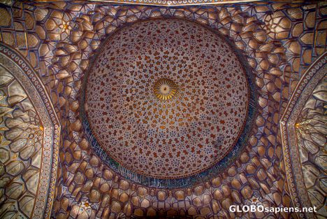 Postcard Samarkand - Afrosiab's mausoleum's decorations