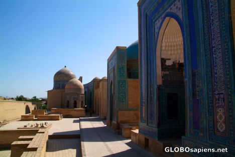 Postcard Samarkand - Afrosiab's main alley